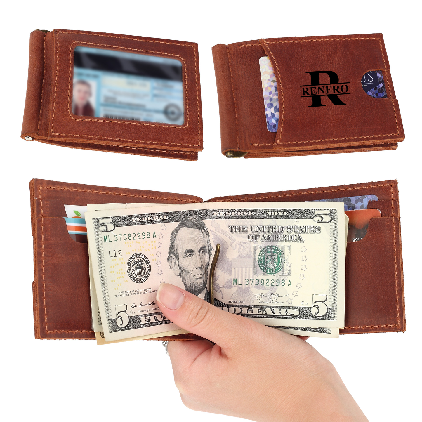 Mens Money Clip Wallet Thin Minimalist Front Pocket Slim Design Groomsmen Gift Mens Gift Personalized Wallet Gift for Him