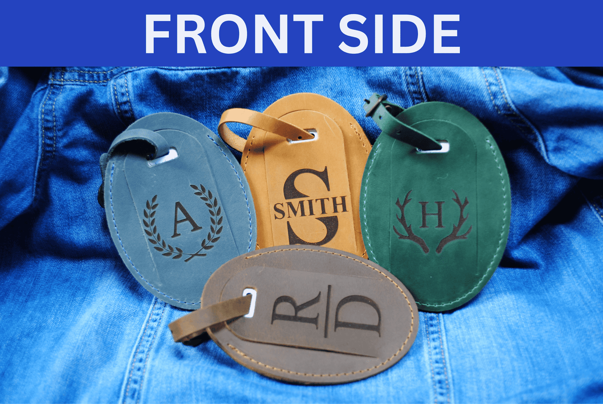 Personalized Leather Luggage Tag – Custom