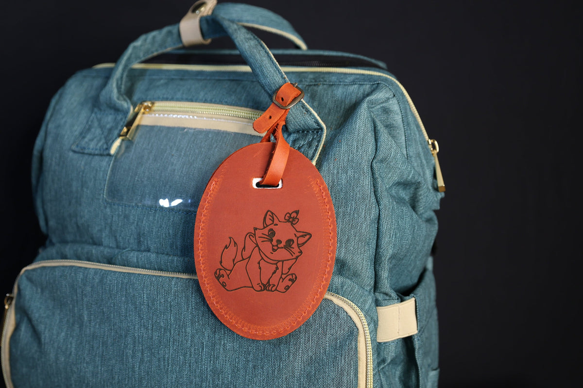 Personalized Leather Luggage Tag – Custom