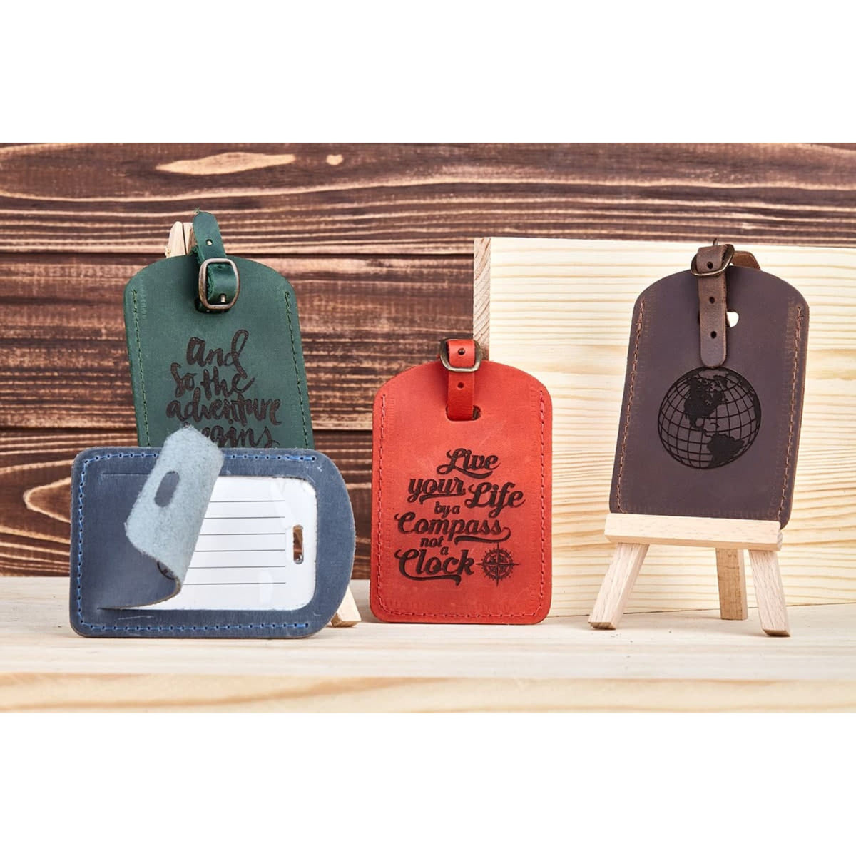 Personalized Leather Passport Cover & Luggage Tag