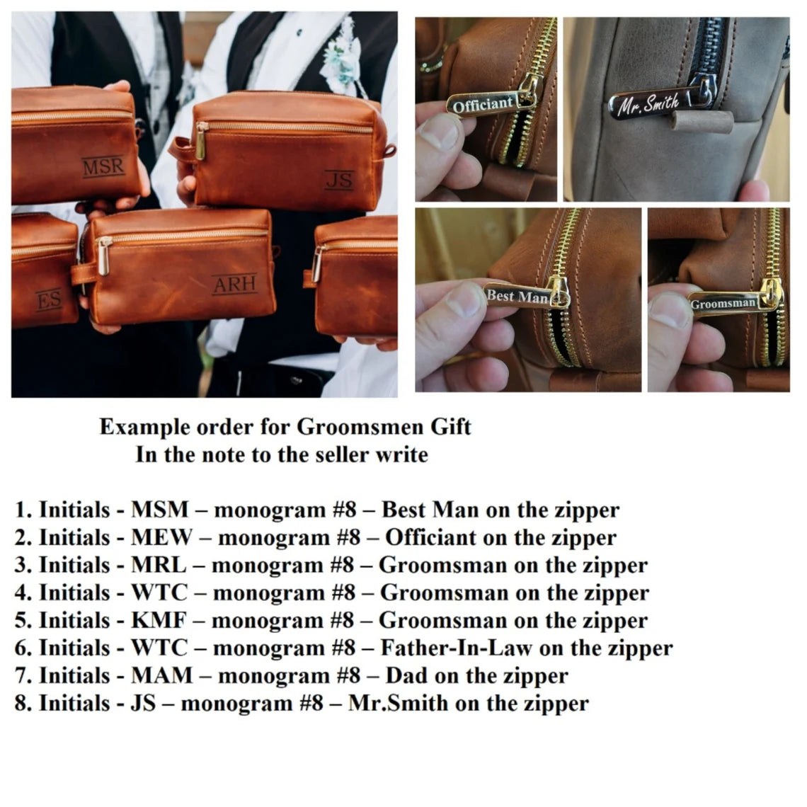 Men’s Leather Toiletry Bag – Large