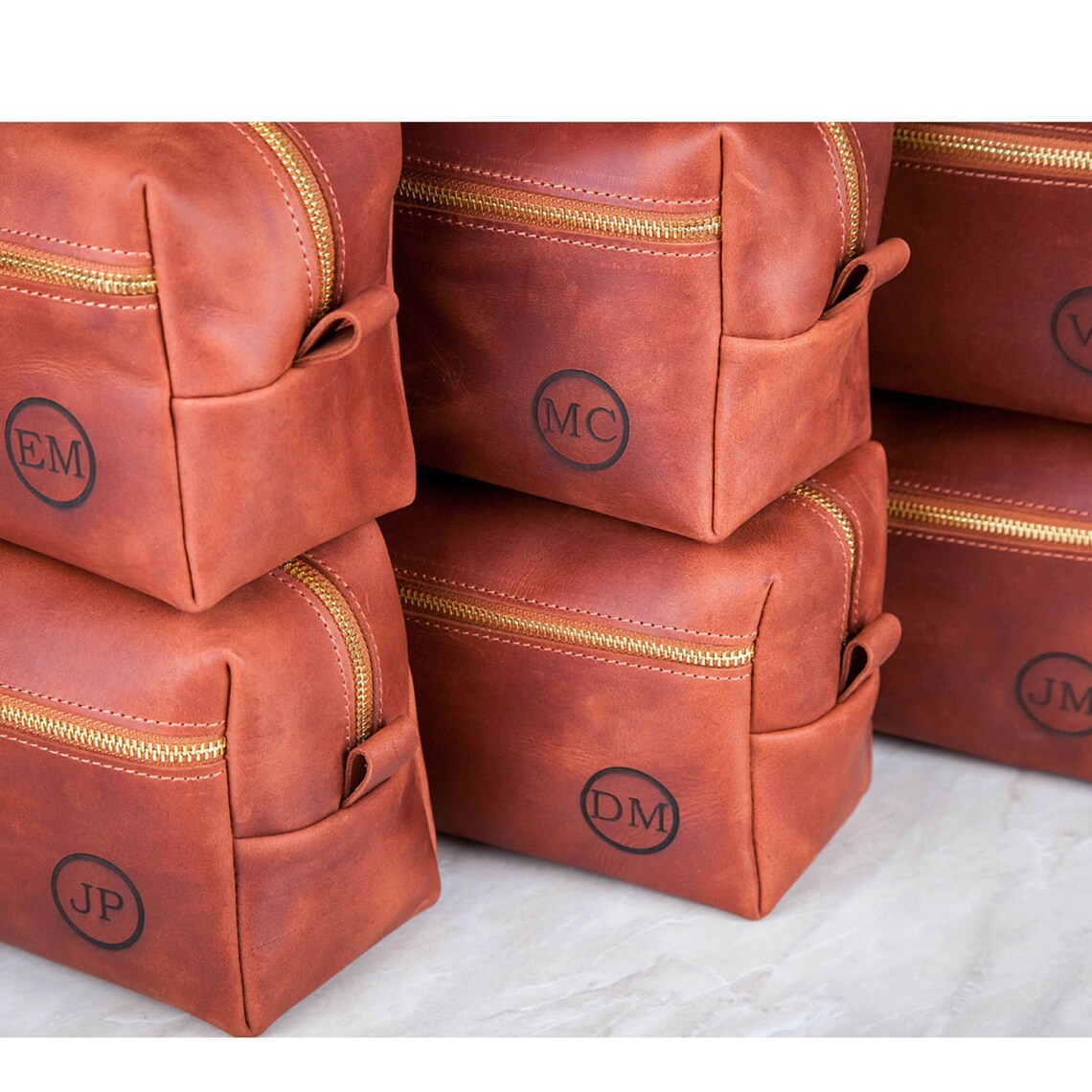 Personalized Leather Toiletry Bag – Groomsmen Gift