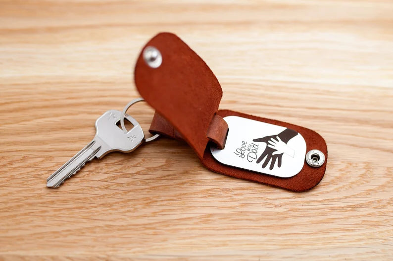 Personalized photo keychains make it easy to find your set of keys on the household key holder, and they're great as gifts or party favors.
