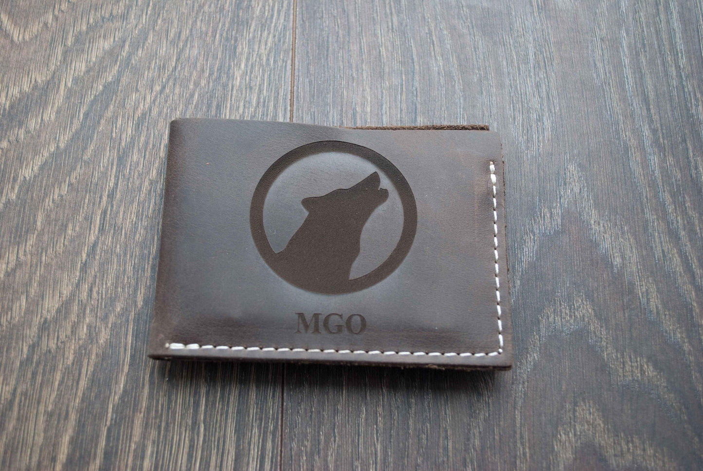 Personalized Leather Wallet for Men, Slim Wallet Monogram or Name, Birthday Gift, Gift for Him, Anniversary Gift, Mens Gift, Groomsmen Gift