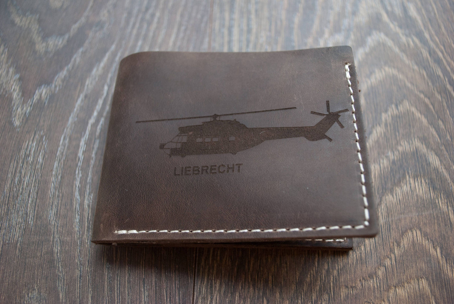 Personalized Leather Wallet for Men, Slim Wallet Monogram or Name, Birthday Gift, Gift for Him, Anniversary Gift, Mens Gift, Groomsmen Gift