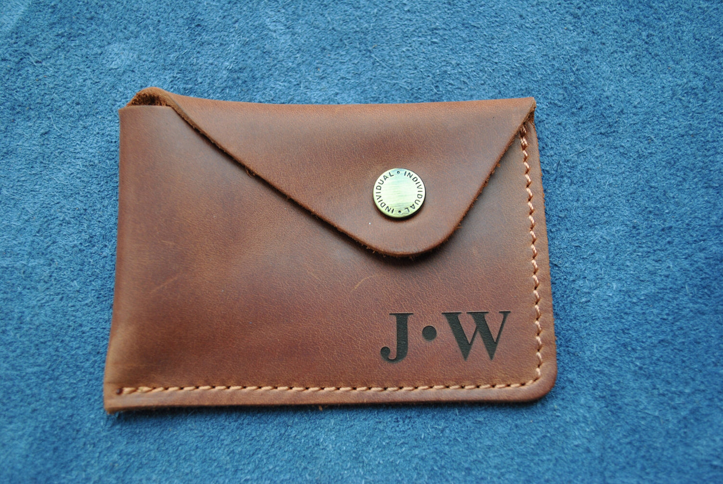 Minimalist Wallet, Best Leather Wallet, Slim Wallet, Cardholder, Boyfriend Gift, Fiance Gift Valentine's Day, Color - Light, Red, Dark Brown