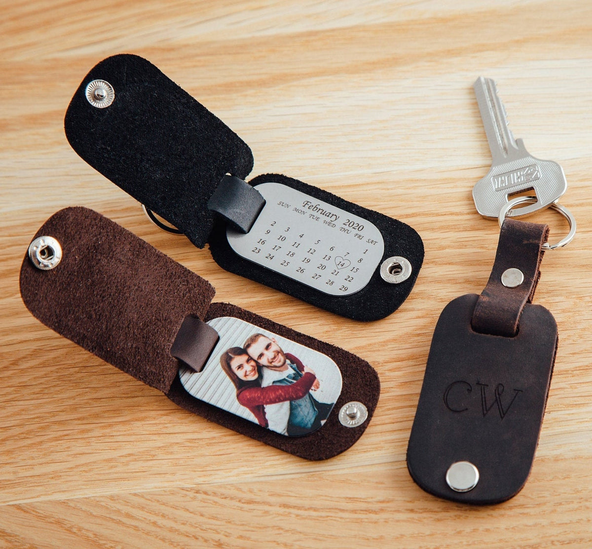 Personalized Dad Photo Keychain – From Daughter