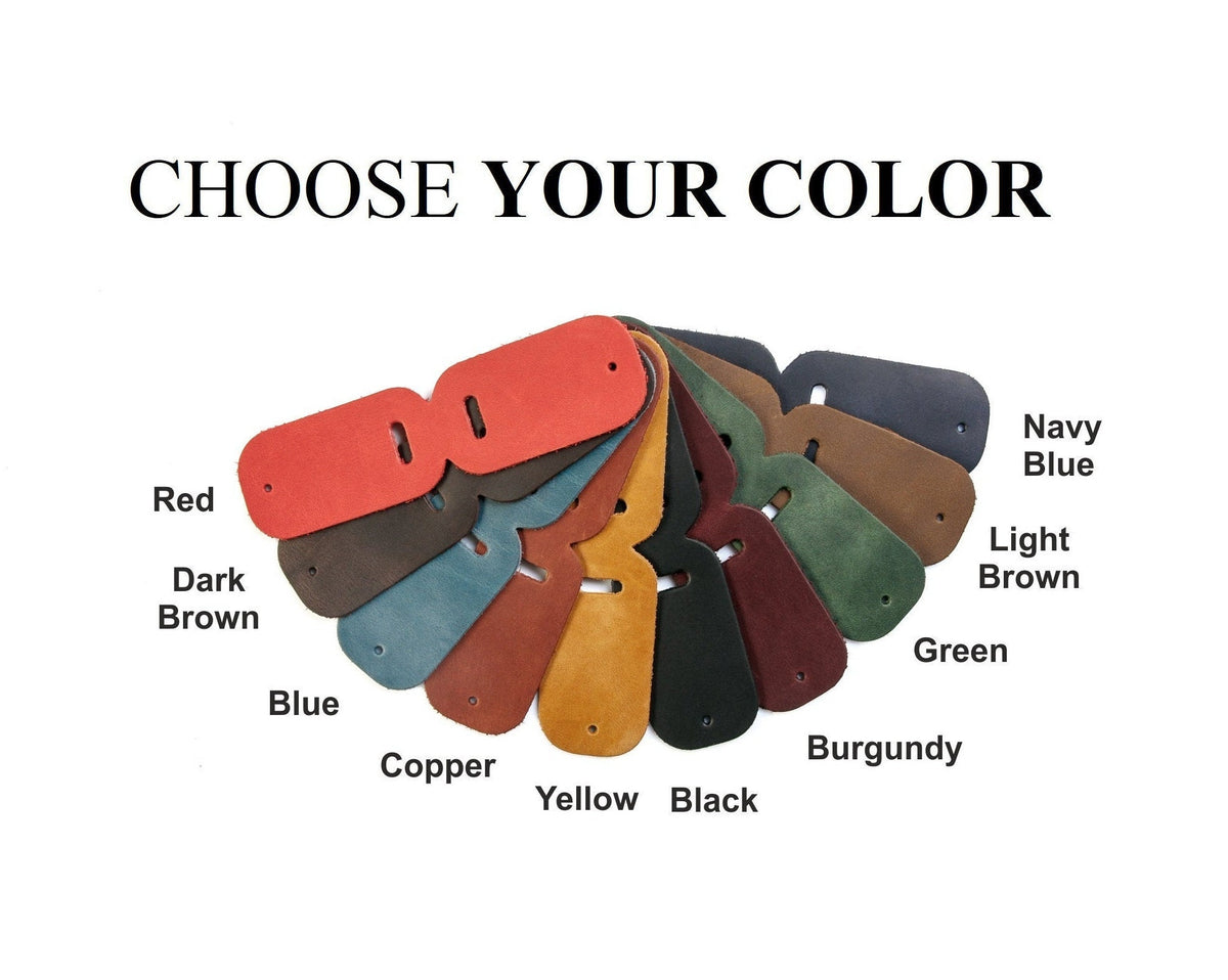 Personalized Dad Leather Picture Keychain