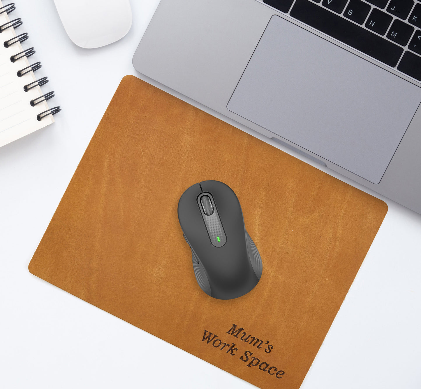 Leather Mouse Pad, Leather Desk Mat, Personalized Leather Mousepad, Cute Mousepad, Leather Office Gift, Accessories For Men