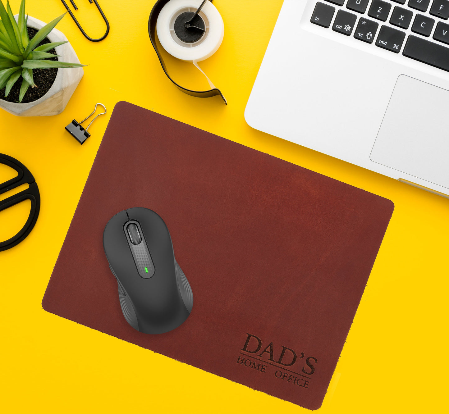 Leather Mouse Pad, Leather Desk Mat, Personalized Leather Mousepad, Cute Mousepad, Leather Office Gift, Accessories For Men