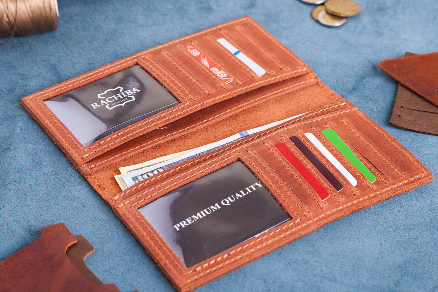 Leather Wallet, Long Wallet, Personalized Leather Wallet, Credit Card Wallet, Mens Leather Wallets,Leather Clutch, Womens Wallet