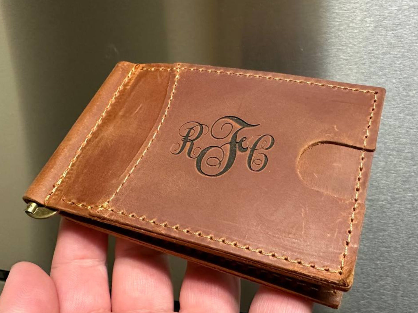 Minimalist Wallet, Money Clip Wallet, Leather Money Clip Wallet, Mens Leather Wallet, Wallets for Him, Gifts for Men, Wallet