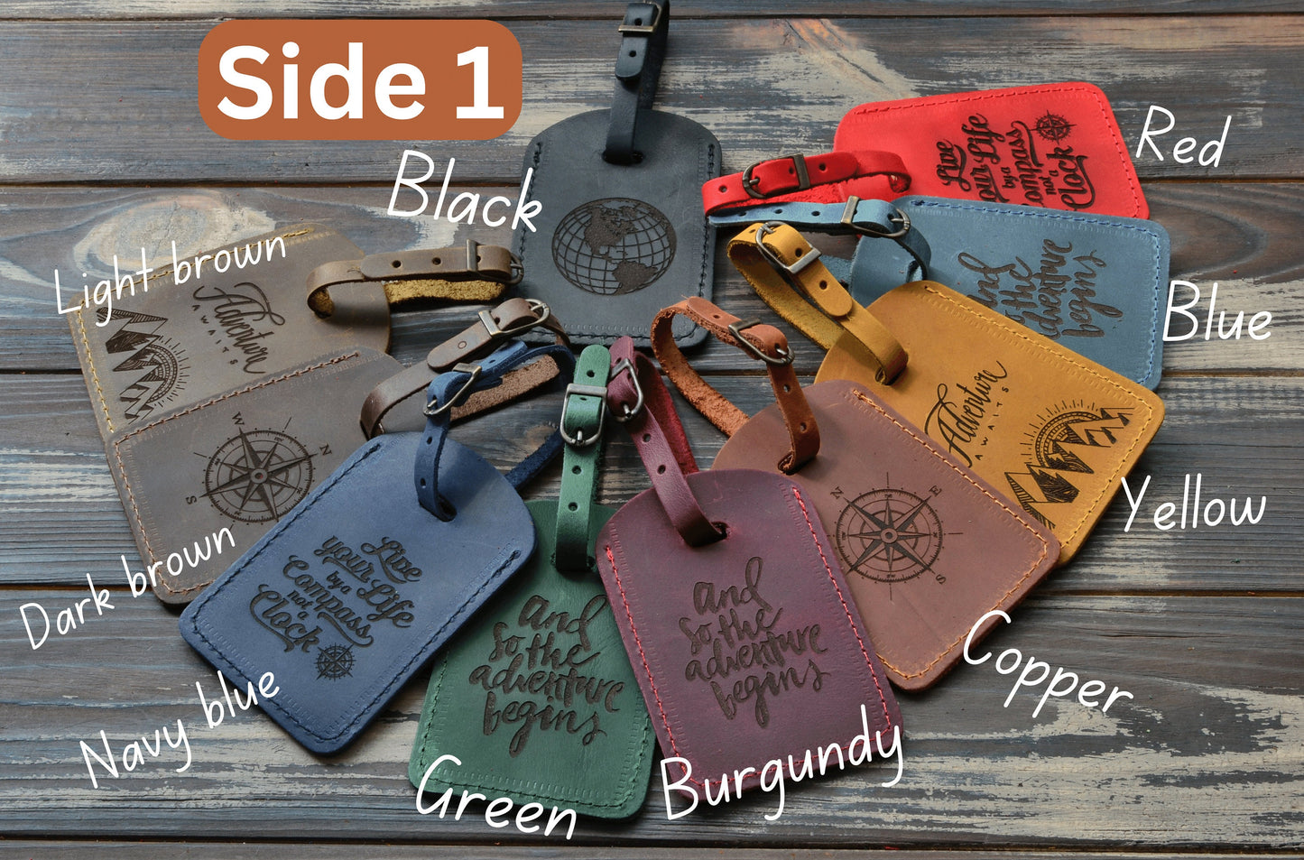 Leather luggage tags, Luggage tags personalized, luggage tag favor, luggage tags wedding, wedding favors