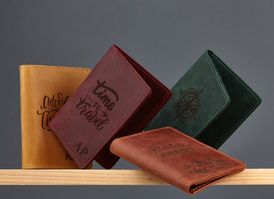 Personalized Leather Passport Cover