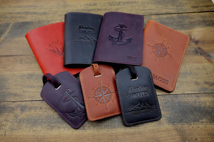 Personalized Hot-Stamped Passport Cover & Travel Set — image 1