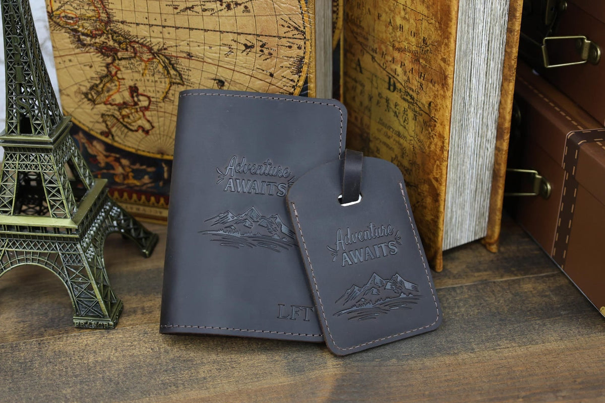 Personalized Hot-Stamped Passport Cover & Travel Set — image 2