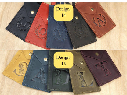 Full-Grain Rectangular Leather Luggage Tag – Hot Stamped — image 9