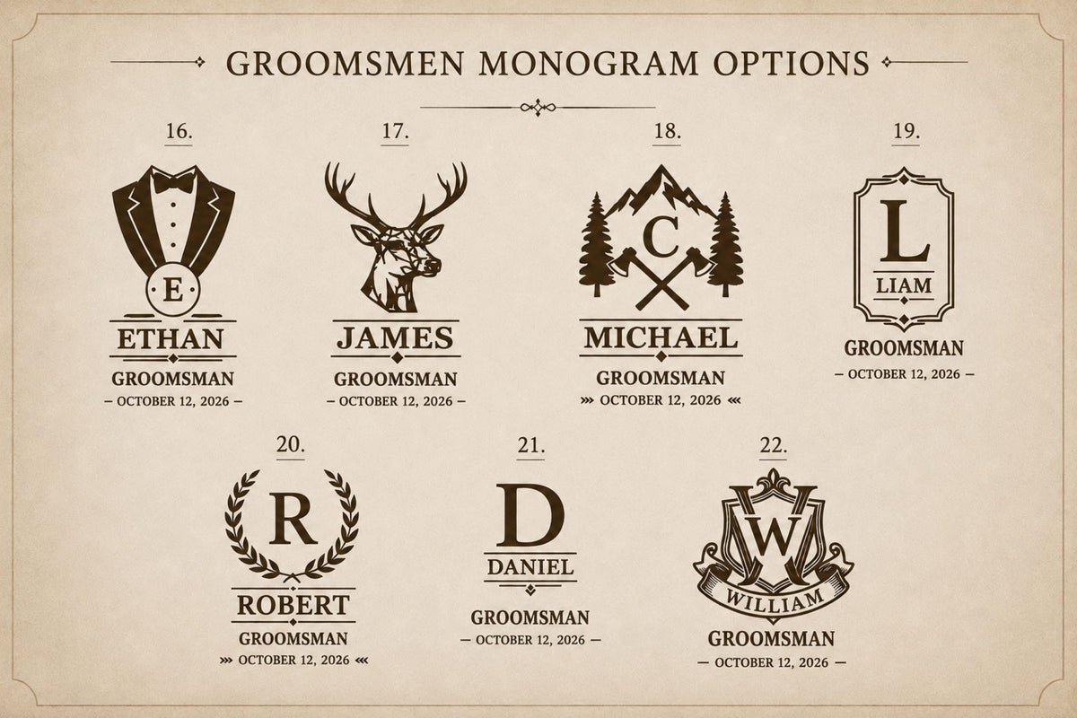 Personalized Groomsmen Gift Set – Whiskey Cup, Knife & Box — image 7