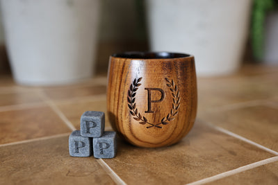 Personalized Wooden Whiskey Cup & Gift Box