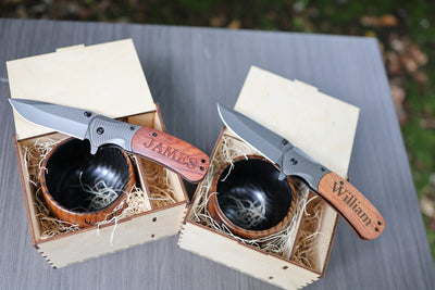 Personalized Wooden Whiskey Cup & Gift Box