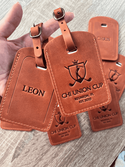 Personalized Leather Luggage Tag – Custom Hot Stamp