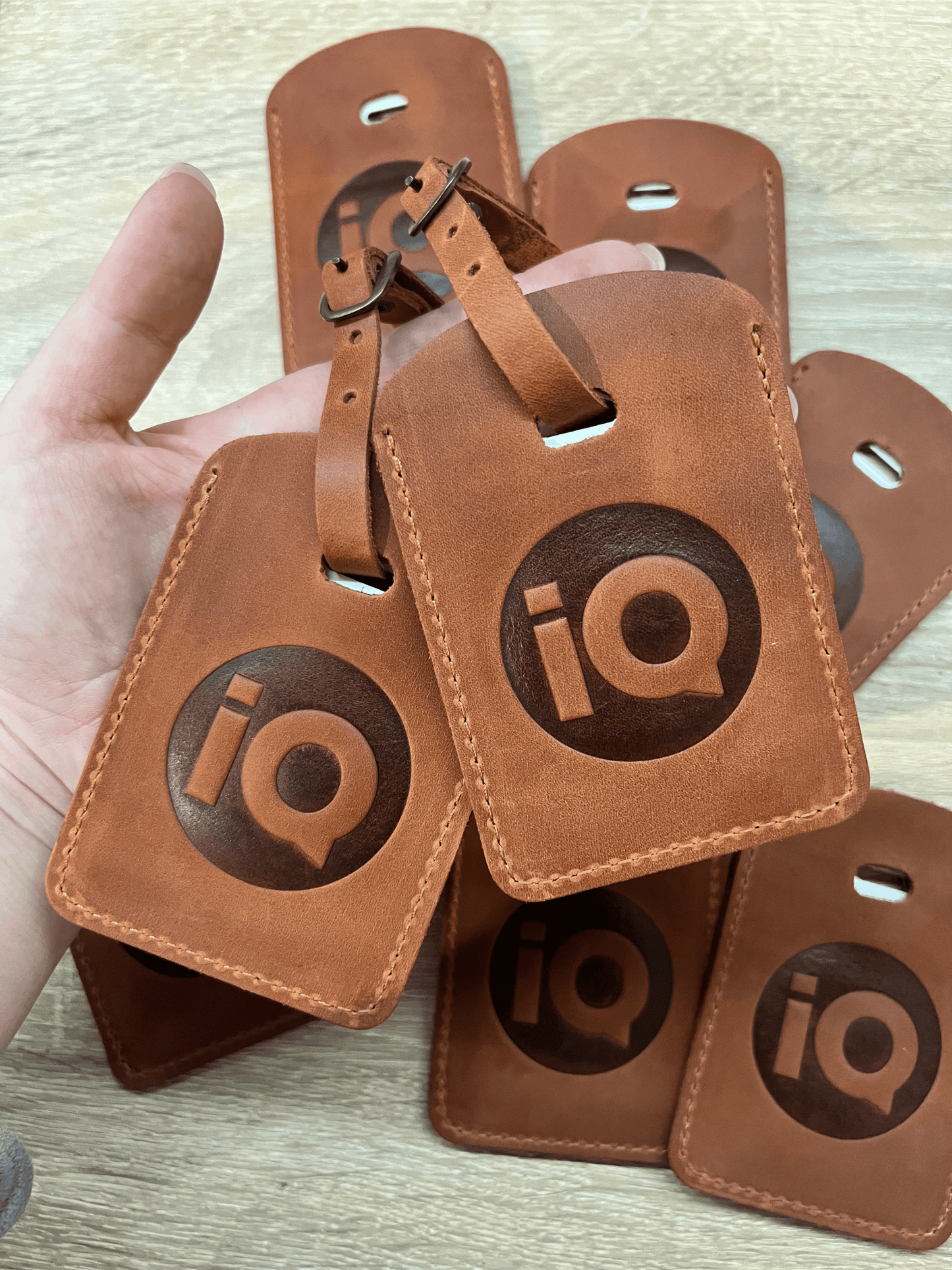 Personalized Leather Luggage Tag: Custom Hot Stamped Travel Tag
