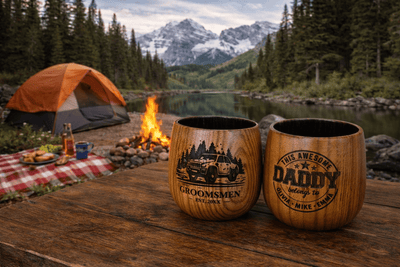 Personalized Wooden Whiskey Cup – Engraved