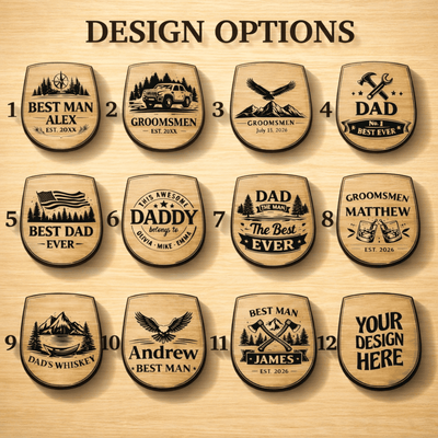 Personalized Wooden Whiskey Cup – Engraved