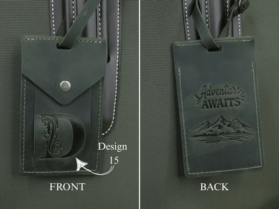 Personalized Leather Luggage Tag – Custom Logo