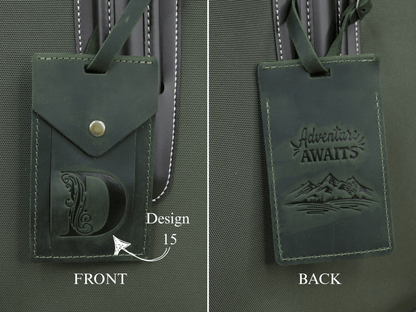 Custom Leather Luggage Tags with Logo: Personalized Travel Accessories, Hot Stamped Business Gift, Corporate Travel Gift