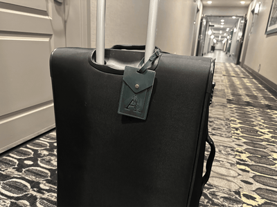 Personalized Leather Luggage Tag – Custom Logo