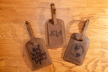 Leather luggage tags, Luggage tags personalized, luggage tag favor, luggage tags wedding, wedding favors