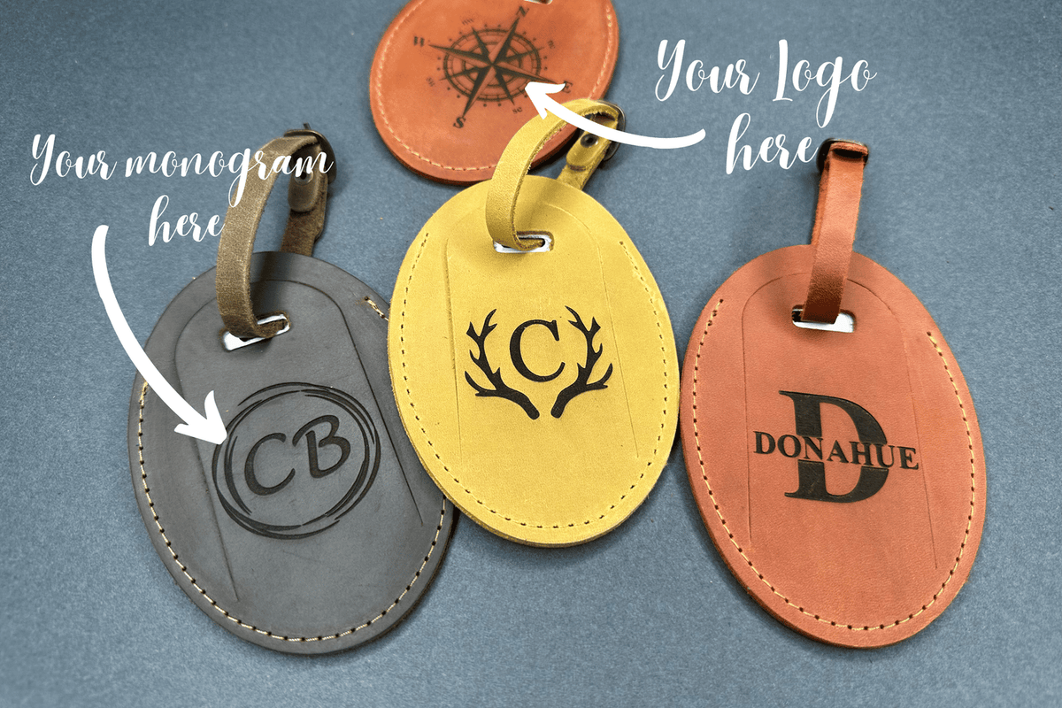Personalized Leather Luggage Tag – Custom