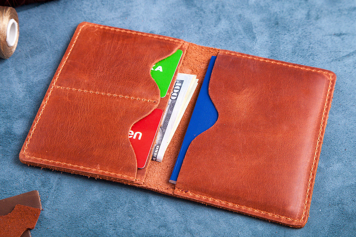 Personalized Leather Passport Cover – Travel