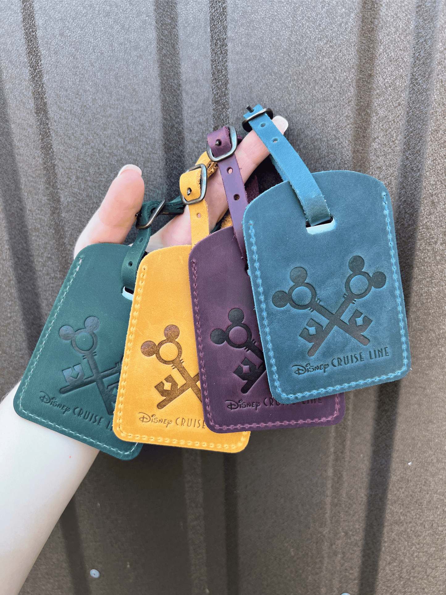 Personalized Leather Luggage Tag: Custom Hot Stamped Travel Tag