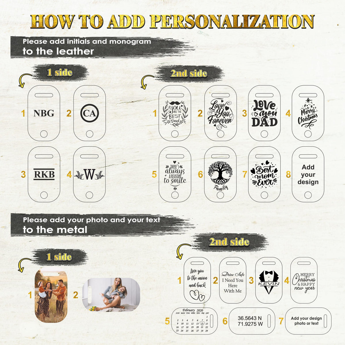 Personalized Men’s Photo Keychain – Anniversary