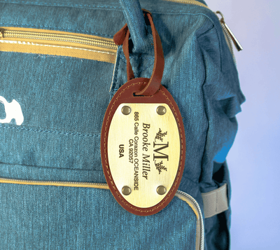 Personalized Leather Luggage Tag – Wedding Favor Set