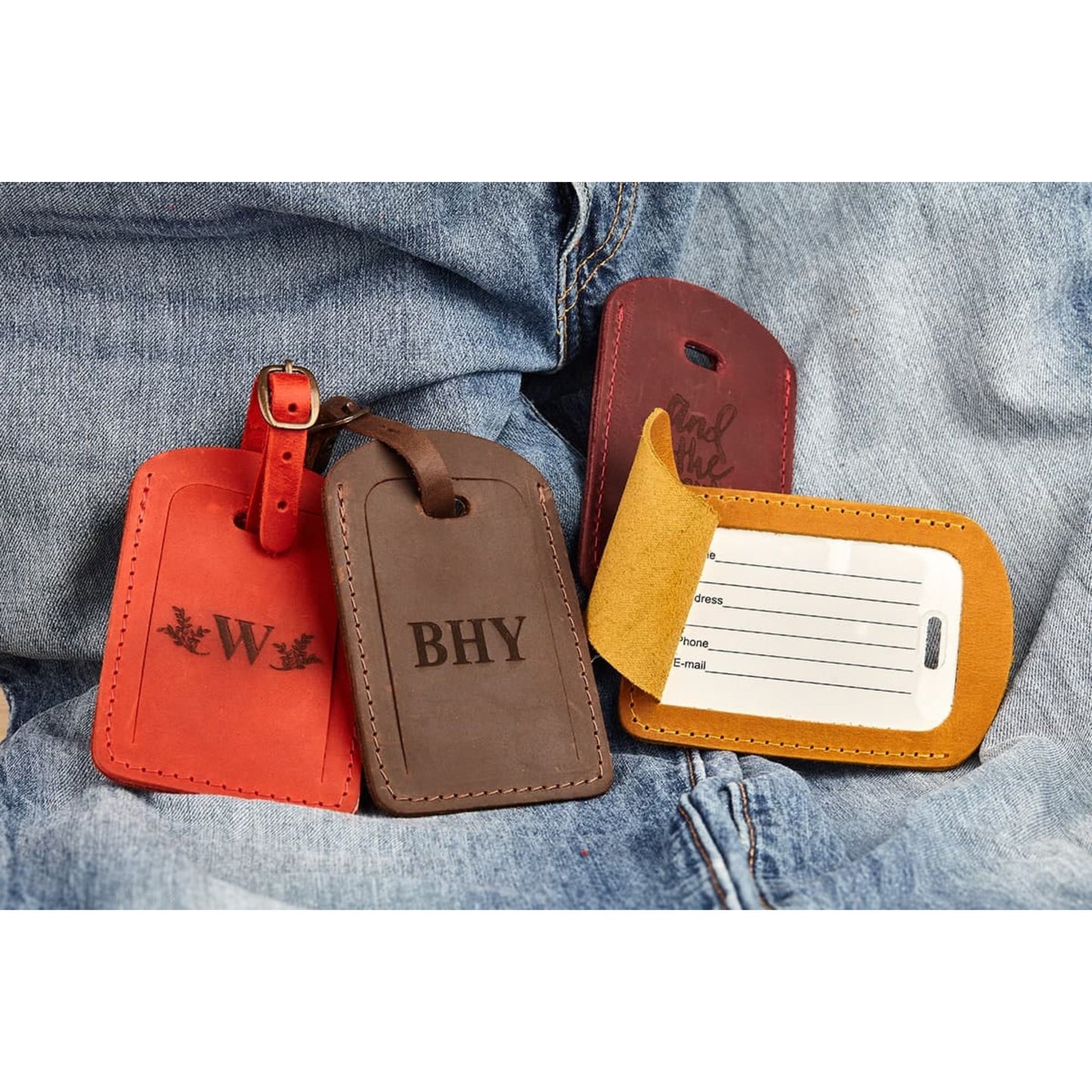 Leather luggage tags, Luggage tags personalized, luggage tag favor, luggage tags wedding, wedding favors
