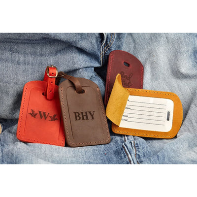 Personalized Leather Luggage Tags – Bulk Order