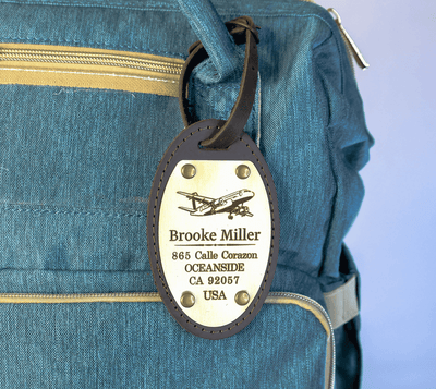 Personalized Leather Luggage Tag – Wedding Favor Set