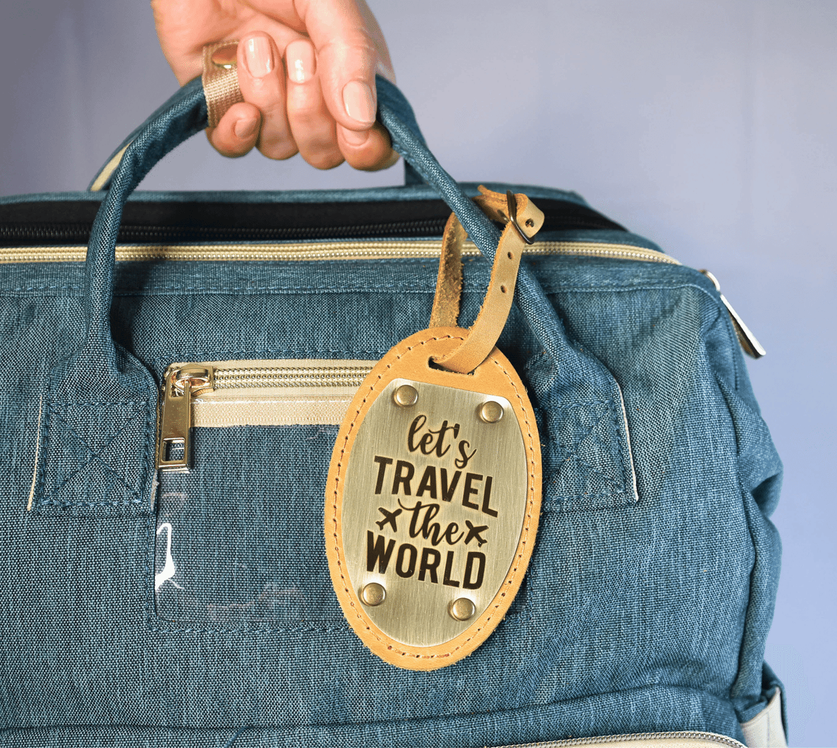 Personalized Leather Luggage Tag – Wedding Favor Set