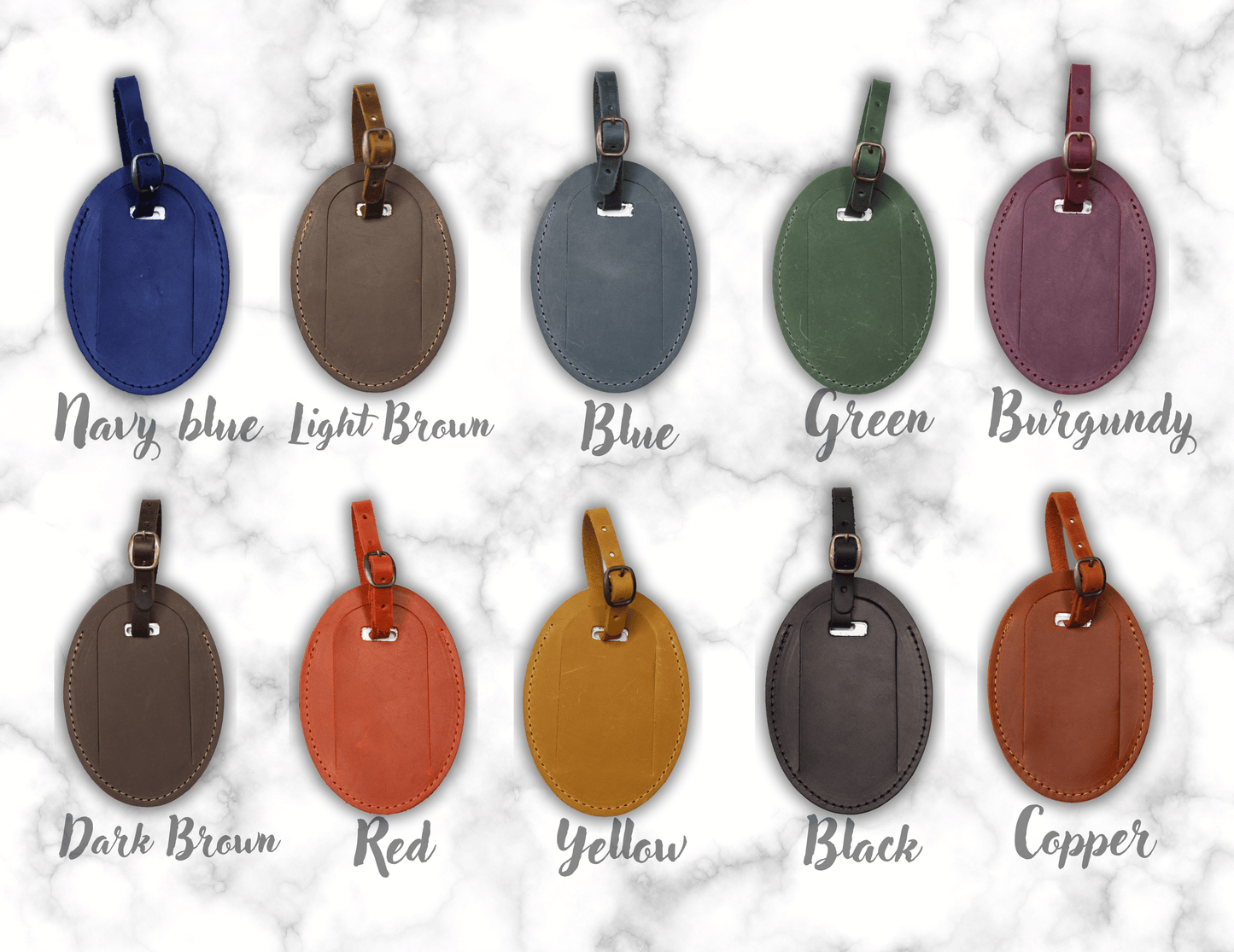 Personalized Leather Luggage Tags, Wedding Favors Custom Leather Luggage Tag for Men, Travel Accessories Bags and Purses Gift for Her