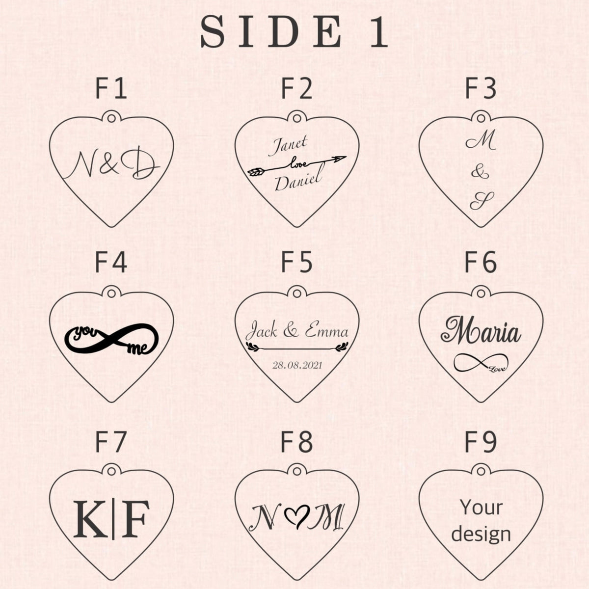 Personalized Stainless Steel Heart Keychain, Engraved Keepsake — image 5