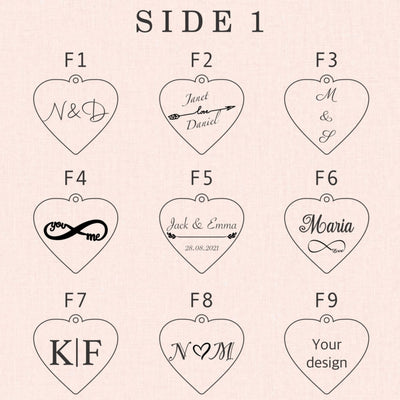 Personalized Stainless Steel Heart Keychain, Engraved Keepsake — image 5