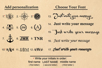 Personalized Brown Leather Tote Bag