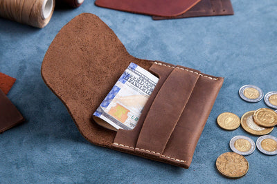 Personalized Small Leather Wallet