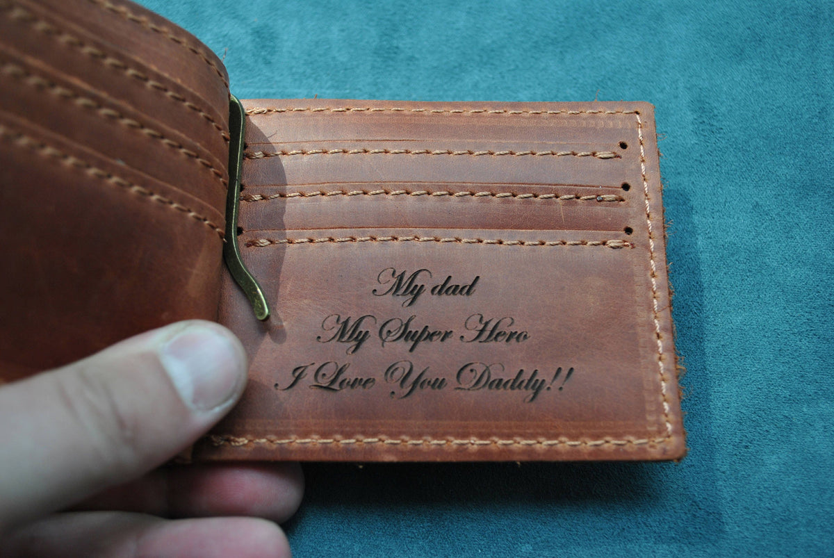 Personalized Leather Groomsmen Wallet