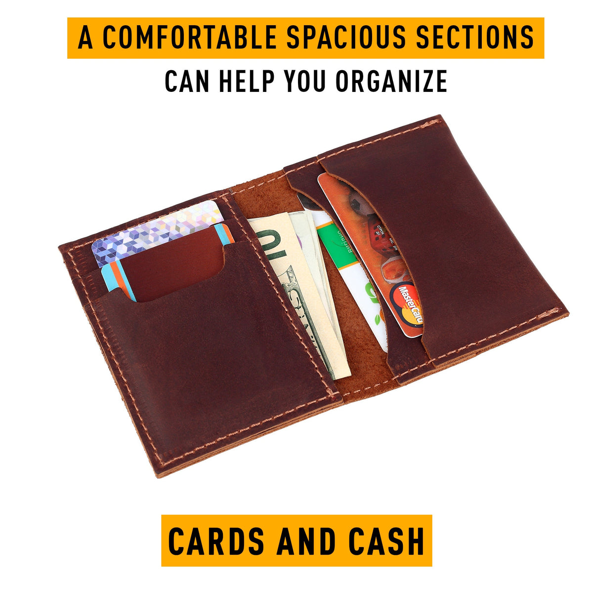 Personalized Slim Front-Pocket Leather Wallet