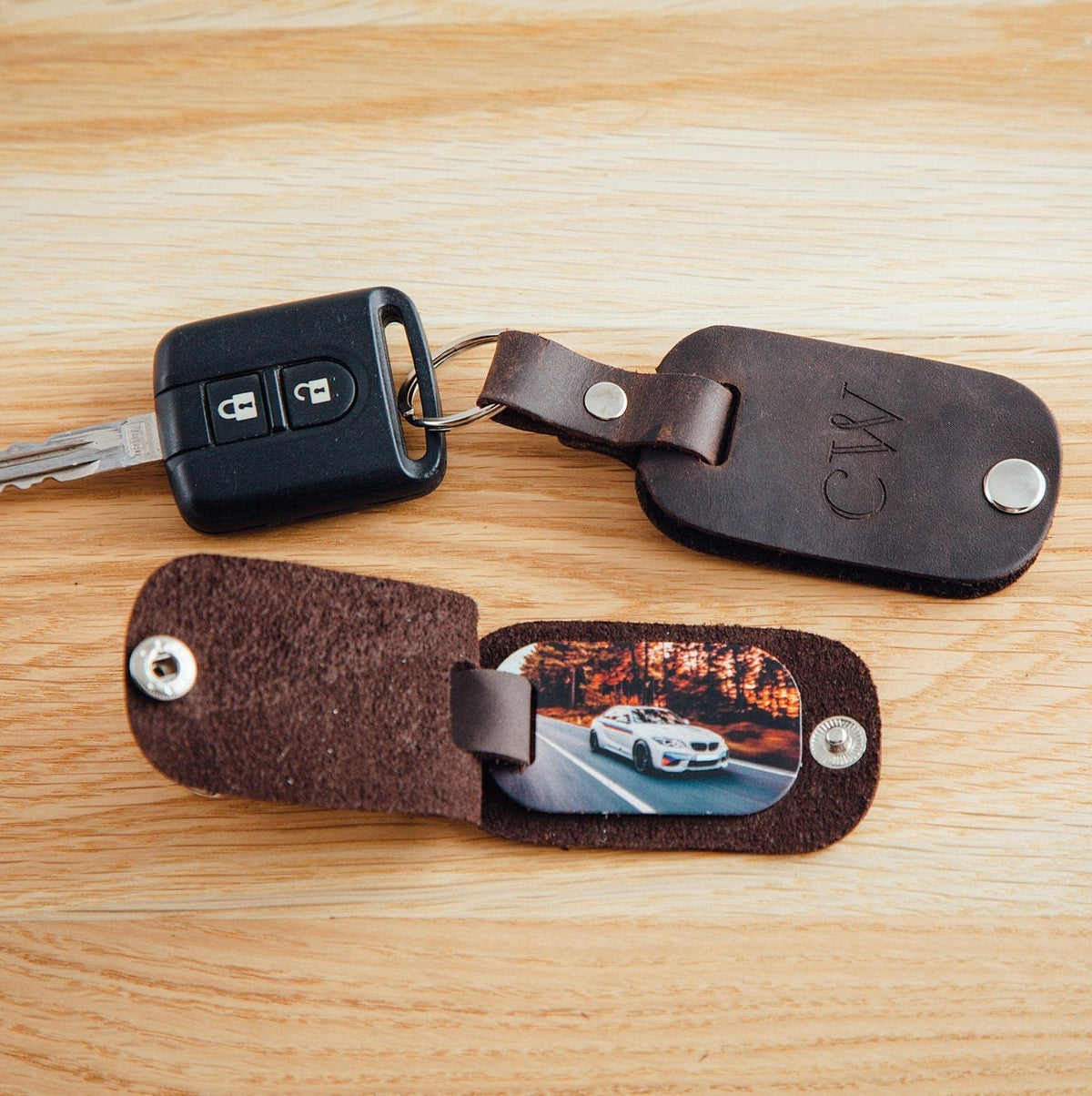 Leather Car Keychain – Car Accessories