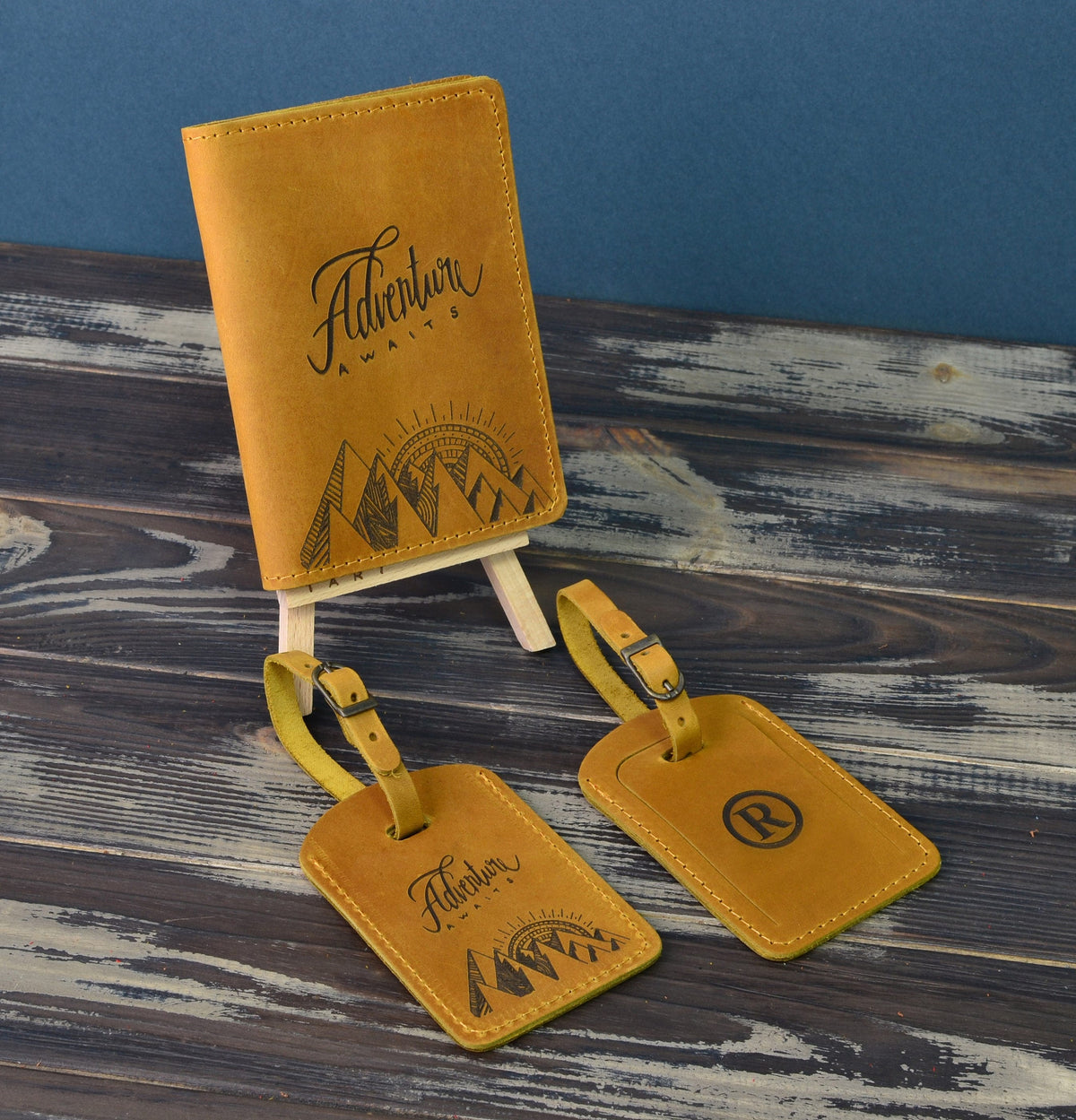 Personalized Leather Passport Cover – Travel